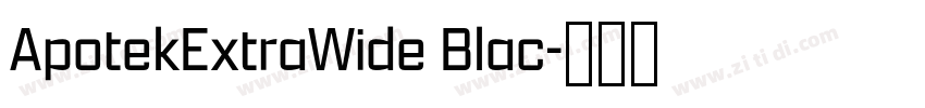 ApotekExtraWide Blac字体转换